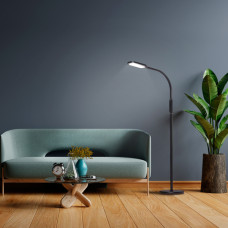 LED торшер чорний VIDEX TF07B 14W 3000-5500K