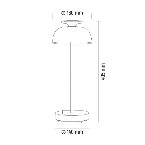 LED лампа настiльна з акумулятором VIDEX VL-TF23W 8.5W 4000K+RGB White