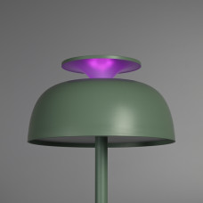 LED лампа настiльна з акумулятором VIDEX VL-TF24G 8W 4000K+RGB Green