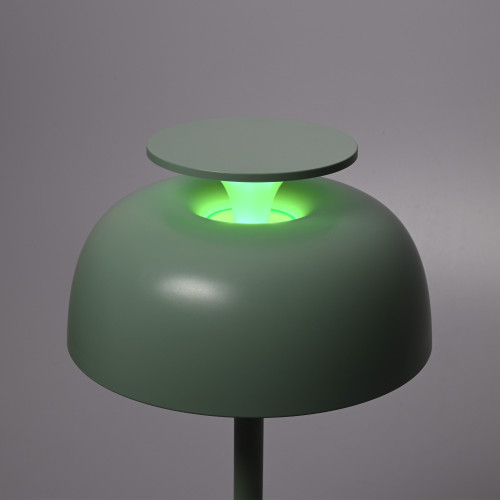 LED лампа настiльна з акумулятором VIDEX VL-TF24G 8W 4000K+RGB Green