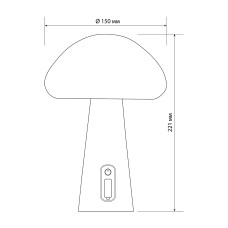 LED лампа настiльна з акумулятором VIDEX VL-TF25BG 4W 3000-6500K+RGB Beige