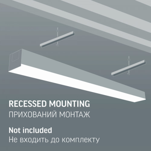 LED світильник лінійний VIDEX BN03 50W 1.2М 5000K 220V Black