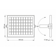 LED прожектор автономний VIDEX 600Lm 5000K