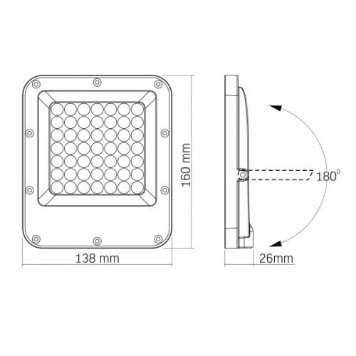 LED прожектор PREMIUM VIDEX F2 30W 5000K