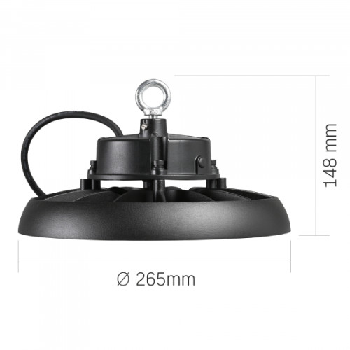LED світильник висотний ХайБей VIDEX 100W 5000K 18000Lm Чорний