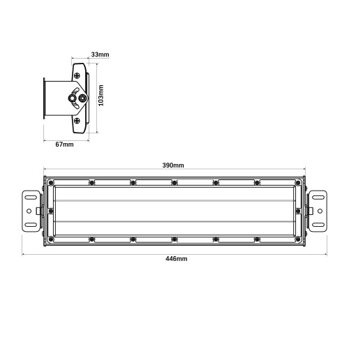 LED світильник висотний лінійний VIDEX HBL02 50W 5000K 230V