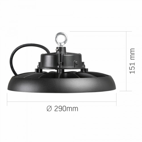 LED світильник висотний ХайБей VIDEX 150W 5000K 27000Lm Чорний