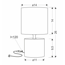 Настільна лампа Candellux 41-24404 DINA