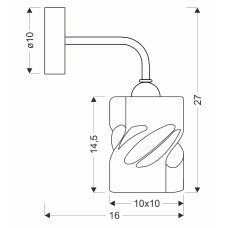 Бра Candellux 21-00163 Felis