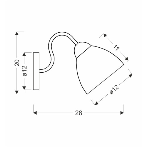 Бра Candellux 21-00866 Unica