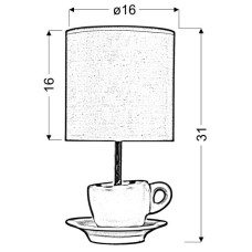 Настільна лампа Candellux 41-34809 CYNKA