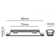 З`єднання лінійне електричне, чорне KLOODI KDTR-267 BK