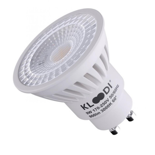 Лампа LED GU10 9W 3000К 900Lm KLOODI KDGU10-9WSMD 3K 60D