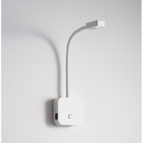 Бра з USB KLOODI DECO WA-SNAKE SQ565 3K WH