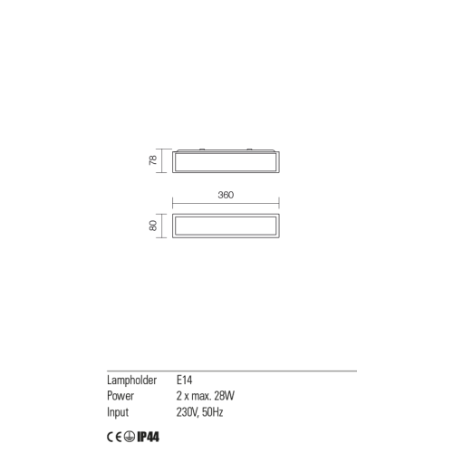 Бра Redo EGO AP 2X28W E14 (5.1.1) 01-703
