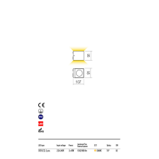 Бра вуличне TEKO AP LED COB 2X6W IP65 DG 3000K(5.1.2) Redo 90101