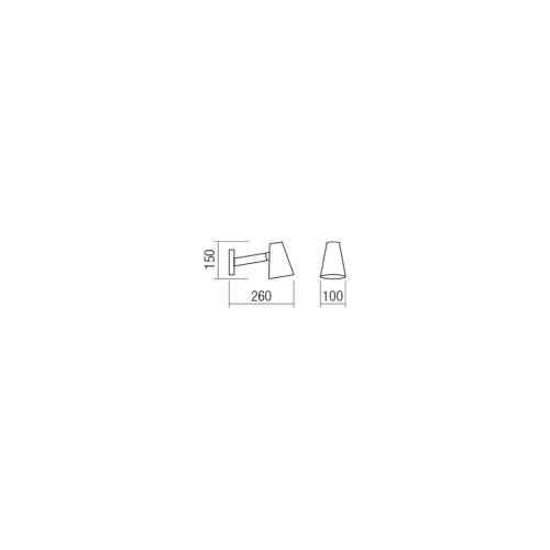 Бра Redo MINGO AP 1X28W E14 BLACK (5.1.1) 01-1553