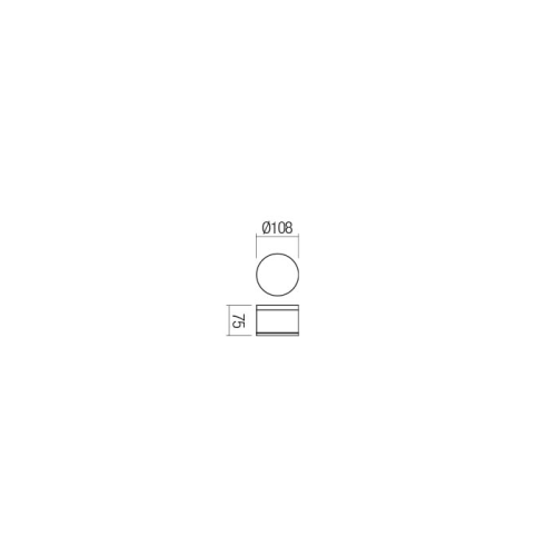 Стельовий світильник AKRON PL LED SMD 9W IP54 DG 3000K (Ro)(5.1.2) Redo 90107