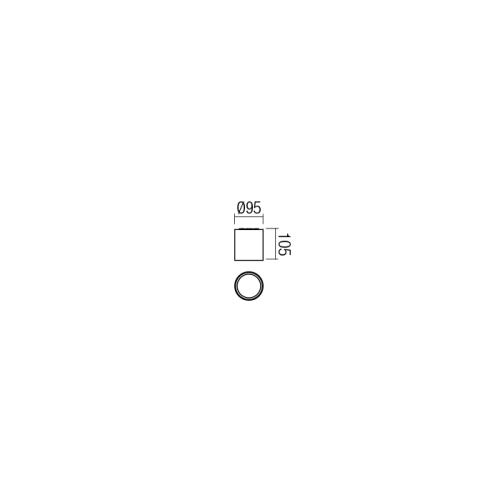 Потолочний світильник XIA PL LED COB 20W IP54 DG 3000K (RO) (5.1.2) Redo 9581