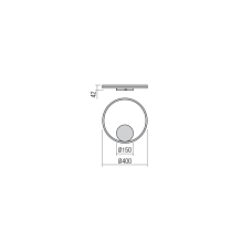 Бра Redo ORBIT AP/PL LED 26W 3000K D400 INDIRECT LIGHT BRASS (5.1.2) 01-1701