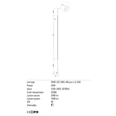 Люстра/торшер Redo ACROBAT SU/LAMP LED 34W 3000K (4.1.2) 01-2284