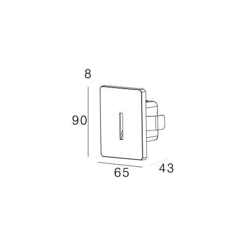 Настенный светильник Skarlat RWLB108 1W BK 4000K