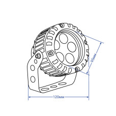 Архитектурный светодиодный прожектор Feron LL-882 5Вт 2700K металлик