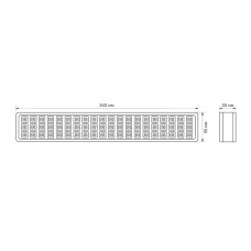 LED світильник аварійний TITANUM 60 LED 6500K