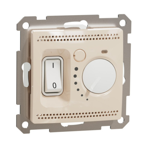 Терморегулятор теплої підлоги 16А з датчиком 3м, 230В, Бежевий, Sedna Design SDD112507