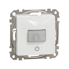 Датчик руху з кнопкою, 160град, 10А-230В, Білий, Sedna Design SDD111504