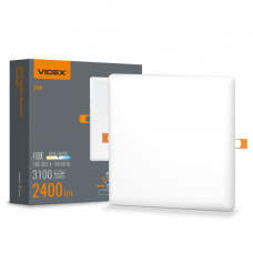 LED світильник безрамковий квадратний VIDEX 24W 4100K