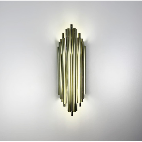 Дизайнерский настенный светильник Harmonic Gold | Line F | Арт. WS17A/2 GD 