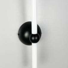 Лінійне бра у чорному корпусі з одним кріпленням 45 см | Арт. WJ 023/430-1 BK | Line F