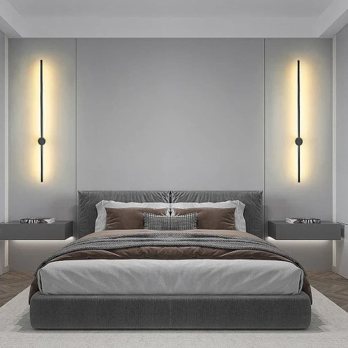 Дизайнерське бра Black LED у корпусі 100 см | Line F | Арт. BD88002/1000 BK 