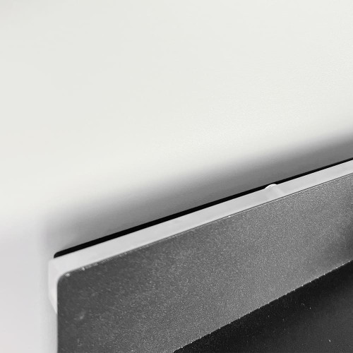 Видовжене чорне бра з плафоном, поличкою та USB 30х13 см | Line F | Арт. WB028/300 BK 