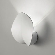 Белое бра в виде листика 18х15 см | Line F | Арт. WB11/1 WT 