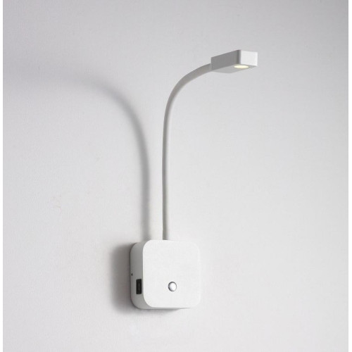 Бра з USB KLOODI DECO WA-SNAKE SQ565 3K WH