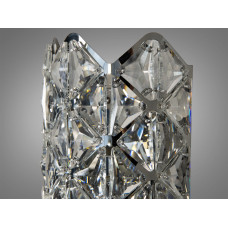 Бра Diasha классическое 9133B хром кристалл под две лампы