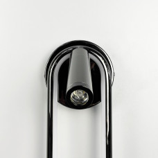 Бра у чорному глянцевому корпусі із світлодіодним овалом та спотом Line.F WB 22/2 BK