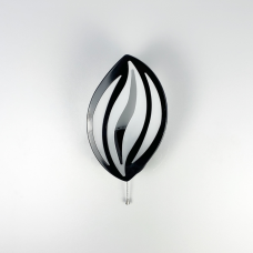 Бра LED в форме лепестка черного цвета | Line F | Арт. 2325/1 BK 