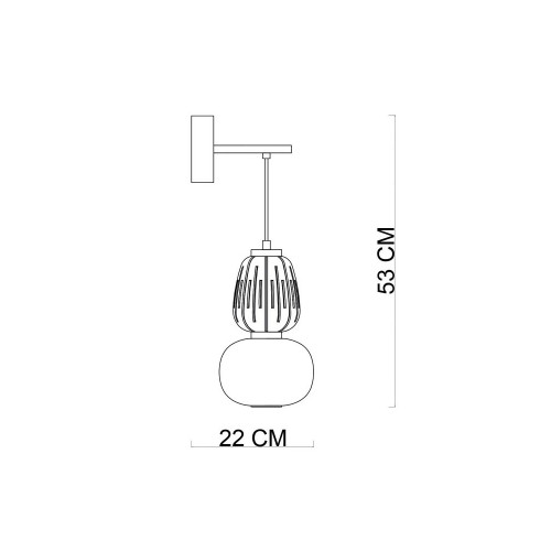Бра, настінний світильник Italux WL-98374-18W-GD Eris Led 1x18W 3000K 2235Lm IP20