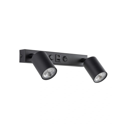 Бра, настінний світильник TK Lighting 11356 Nex GU10 2x8W IP20 чорний