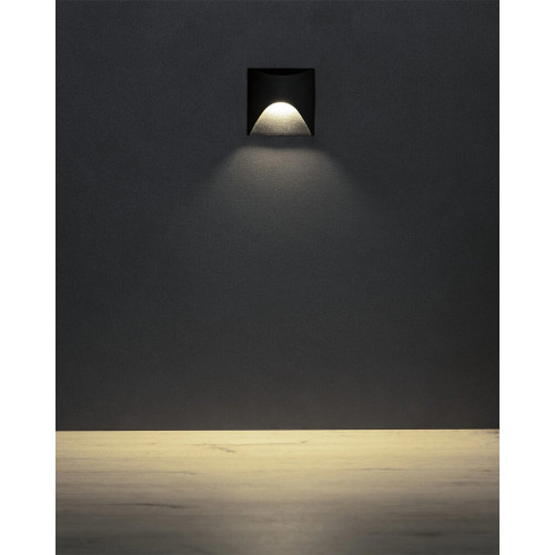 Светильник для подсветки лестницы/коридора Kanlux 39139 Exin LED 1x2.5W 4000K 50Lm IP65 черный