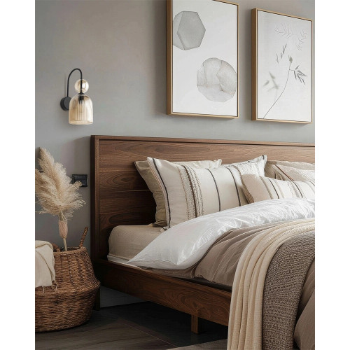 Бра, настінний світильник TK Lighting 11140 Sophia E14 1x10W IP20 бурштиновий