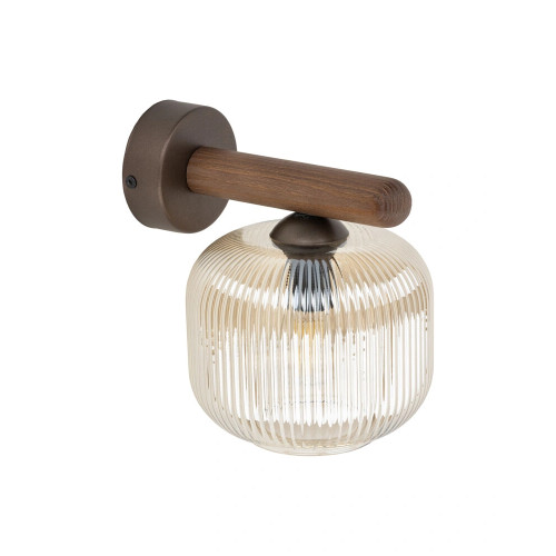 Бра, настінний світильник TK Lighting 11067 Salvia E14 1x10W IP20 коричневий
