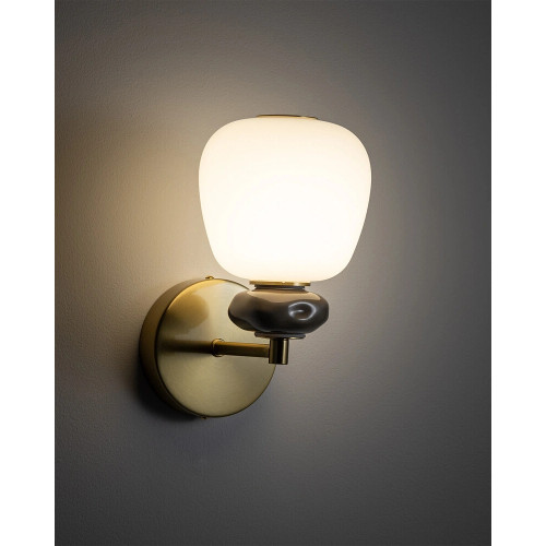 Бра, настінний світильник Nowodvorski 11703 Ceramic LED 1x8W 3000K 650Lm IP20 латунний