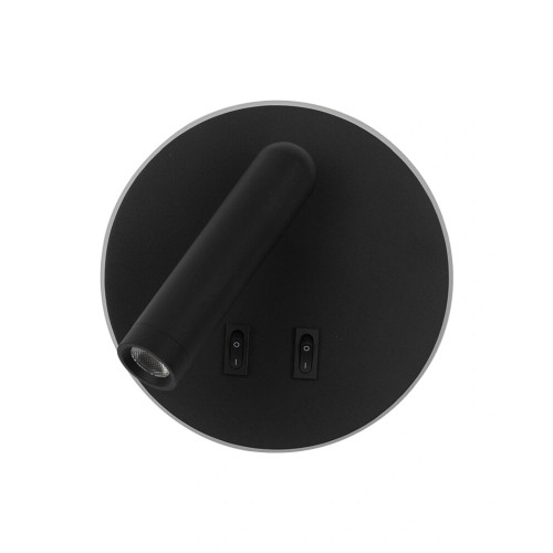 Бра, настінний світильник Italux WL-53742-1-BK Furla LED 2x8W 3000K 516Lm IP20 чорний