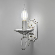 Бра-свеча в белом корпусе с позолотой | Line F | Арт. 6108/1 