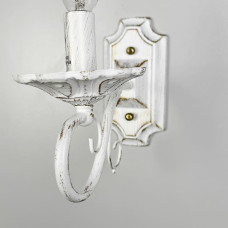 Бра-свеча в белом корпусе с позолотой | Line F | Арт. 6108/1 