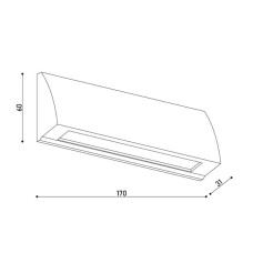 Бра вуличне KLOODI KDWL-RAM170 6W 3K AN